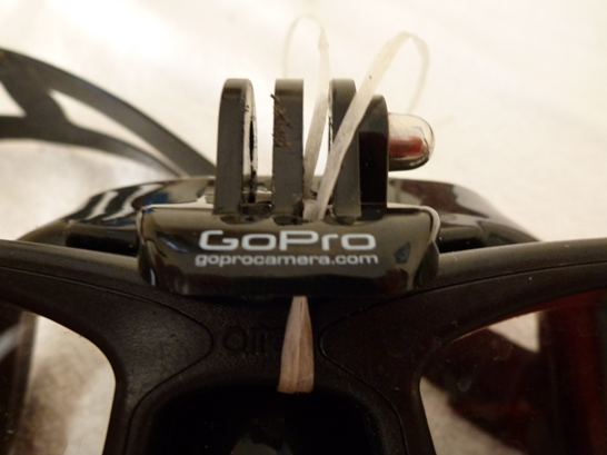 Montage cam�ra GoPro sur masque