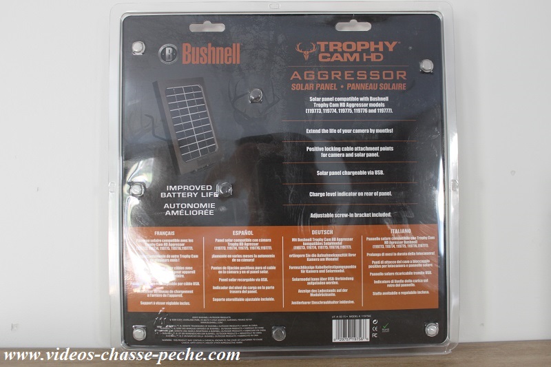 Panneau solaire Bushnell Aggressor 119756