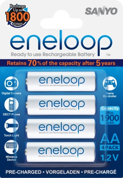 Piles rechargeable Sanyo Eneloop