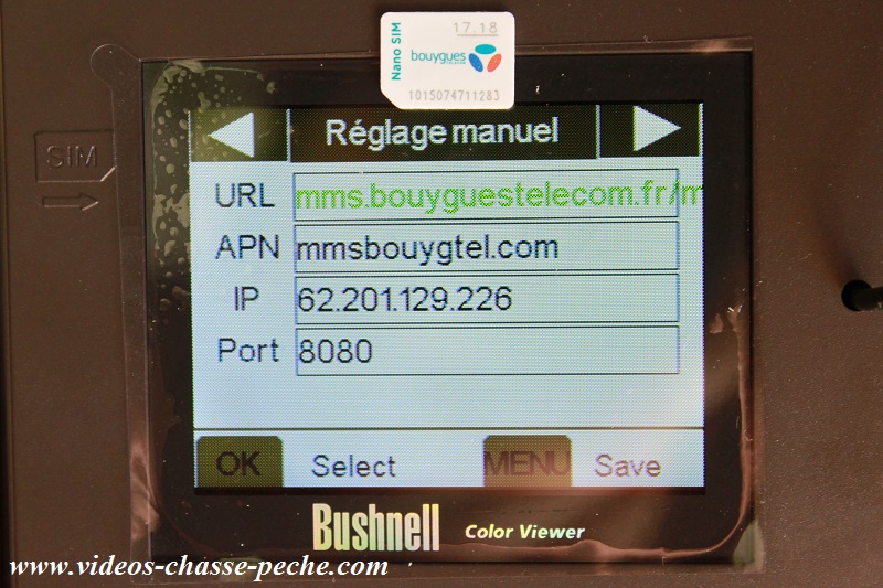 Camra GSM rseau Bouygues