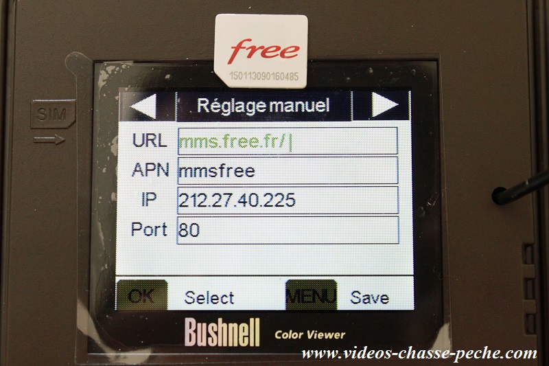 Camra GSM rseau Free