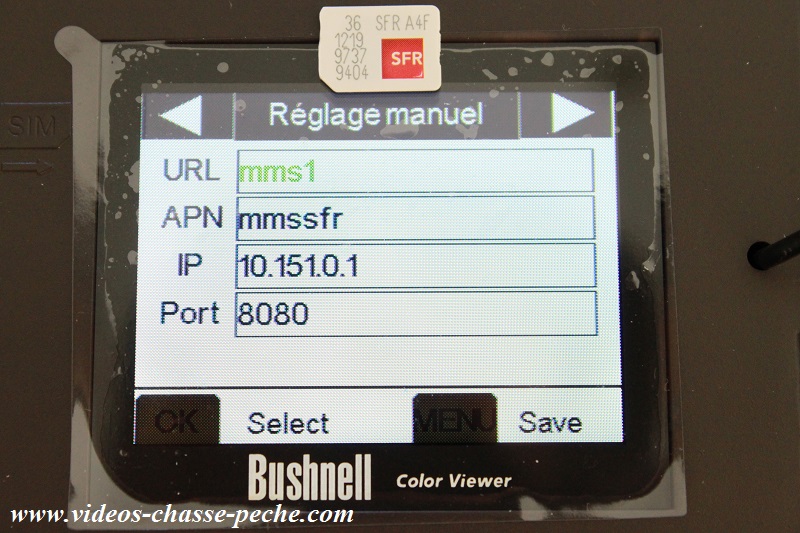 Camra GSM rseau Sfr