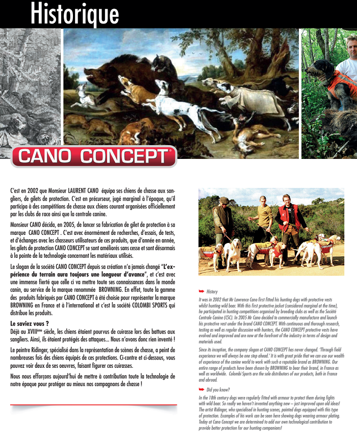 Cano Concept catalogue