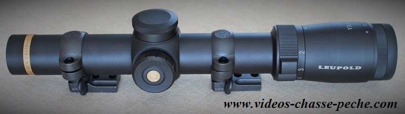 Montage Leupold QR avec colliers