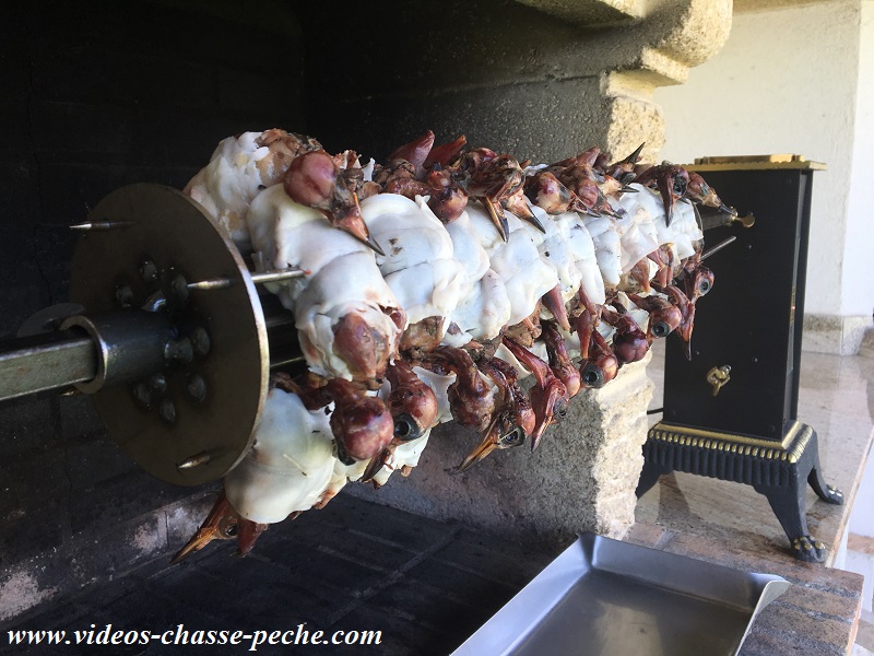 Grives à la broche