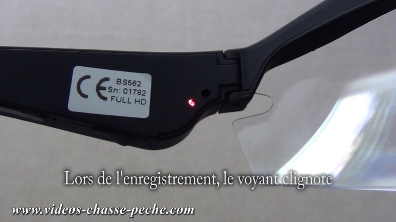 BS 562 lunettes camra HD