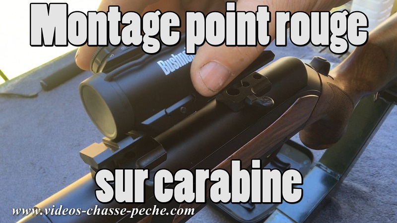 Montage point rouge sur carabine