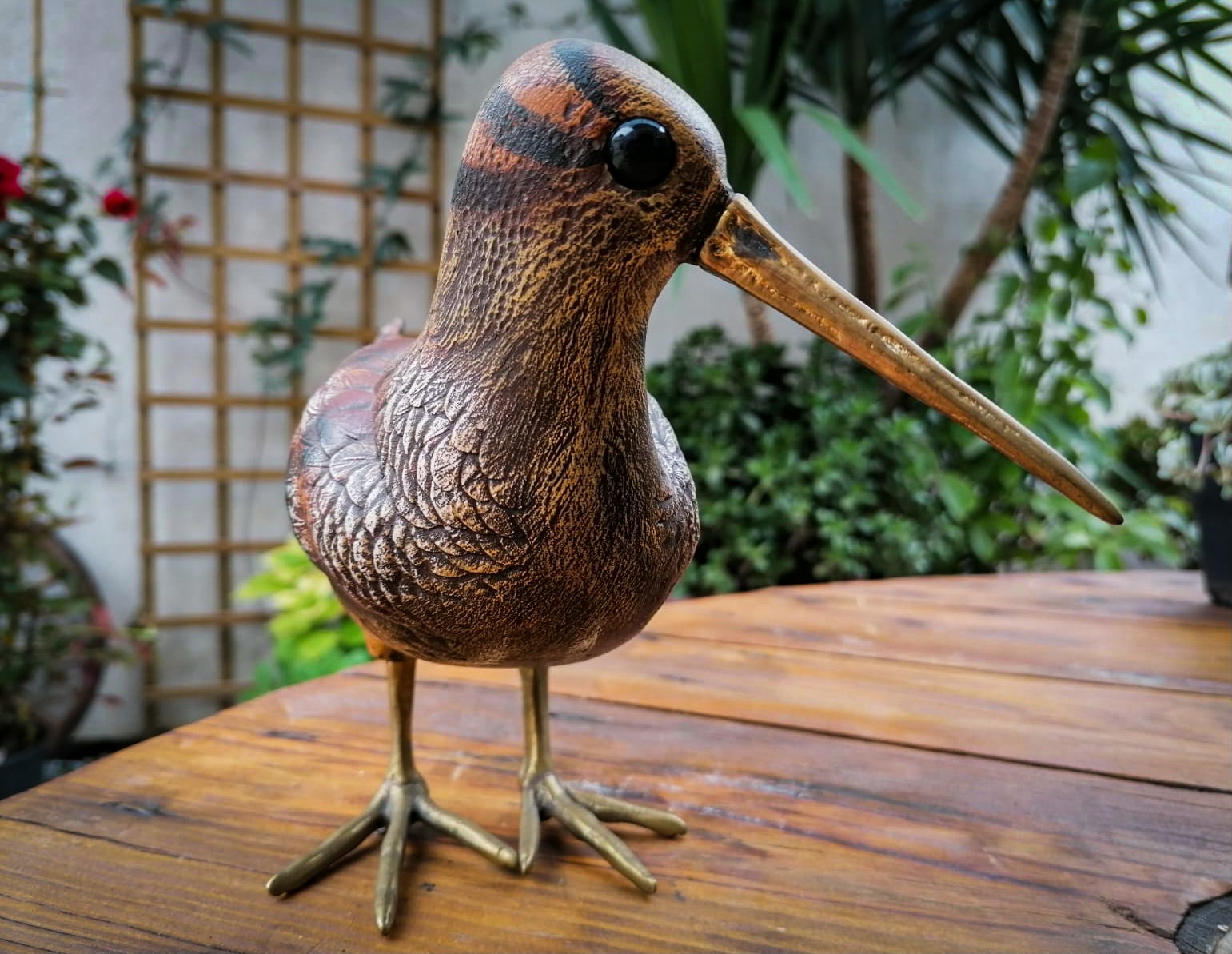 Bécasse bois et bronze