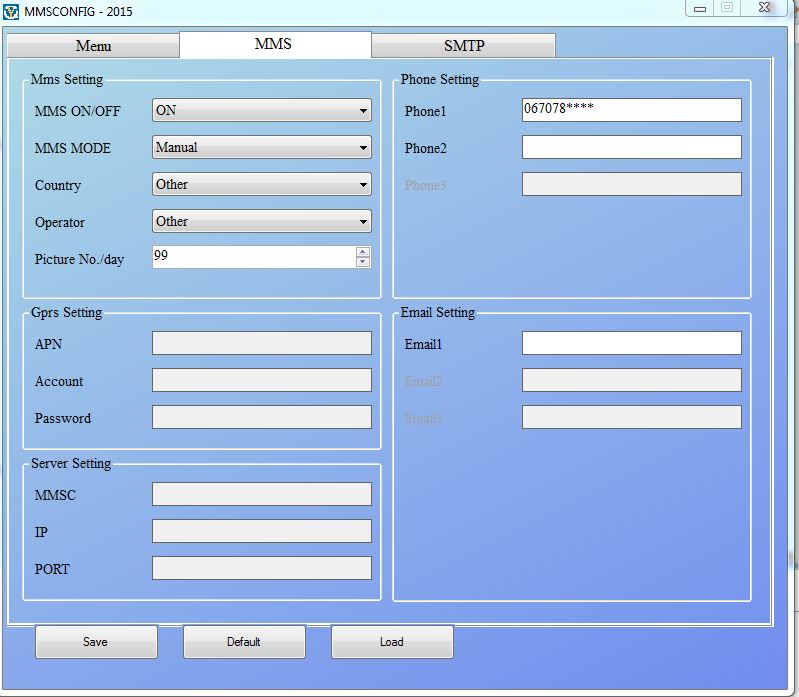 Configuration MMS HC-300M avec rseau SFR