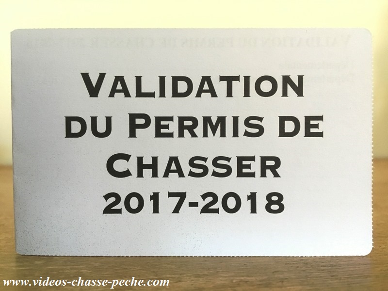 Validation permis de chasser 2017 2018