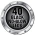 40 LEDs NOIRES INVISIBLES