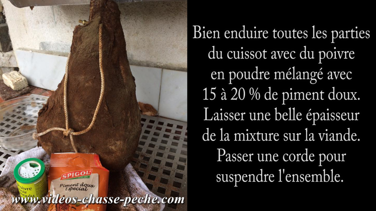 Jambon cru de sanglier